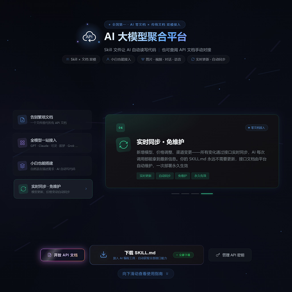 菁选灵创超低价API接口中转平台后台